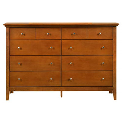 8 Drawer 59" Double Dresser