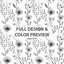 Ensemble de housse de couette et coussin décoratif Floral Meadow-124290456