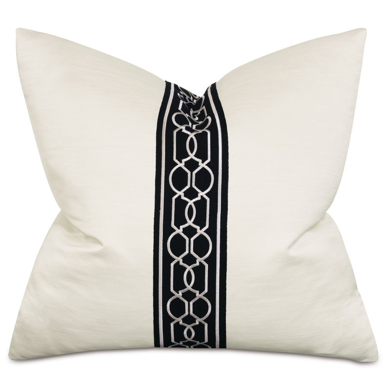 Lucent Appliqued Reversible Throw Pillow