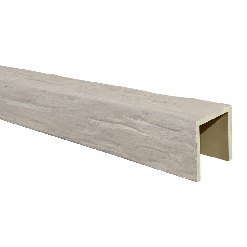 Poutre de plafond en faux bois vieilli H 4 po x l 96 po x P 4 po, Non fini