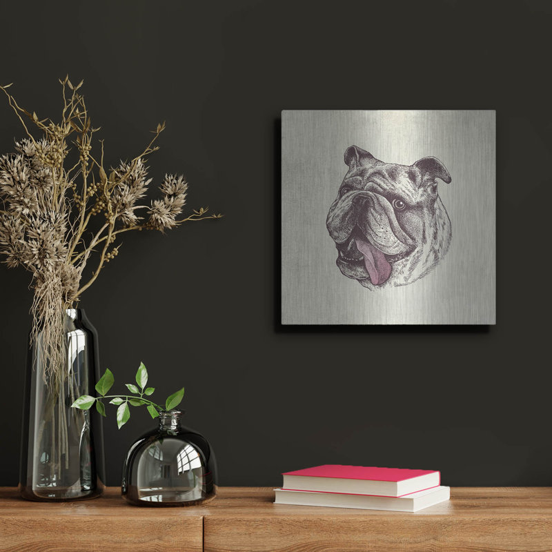 «Bulldog King» par Rachel Caldwell, H 12 po x l 12 po