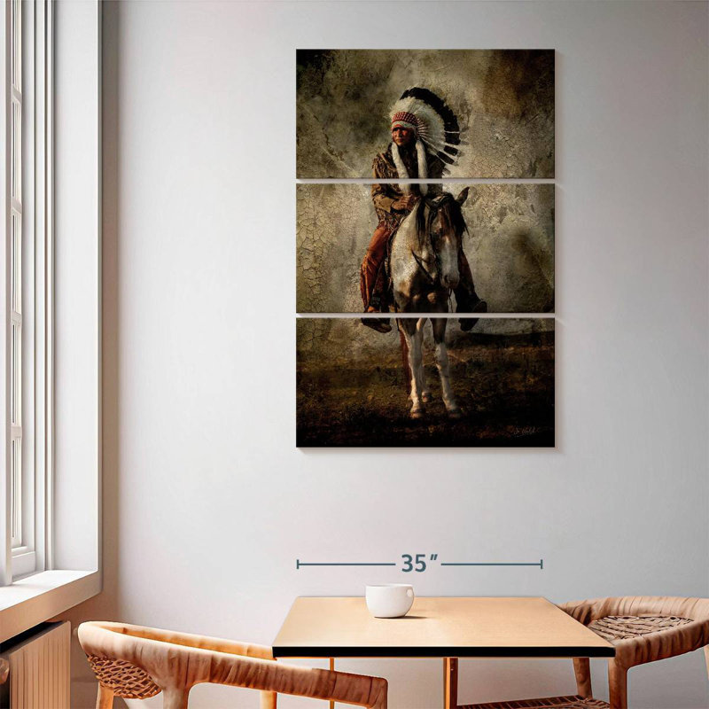 Lelar Warrior, 65" H x 42" W