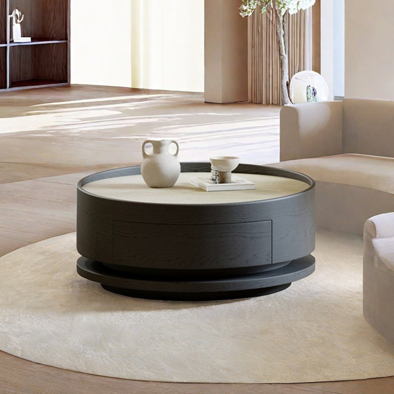 Table basse rotative légère et luxueuse