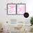 Minimal Pink Fish & Oysters 2pc Floating Frame Set, design by Lil' Rue-816993244-816993232