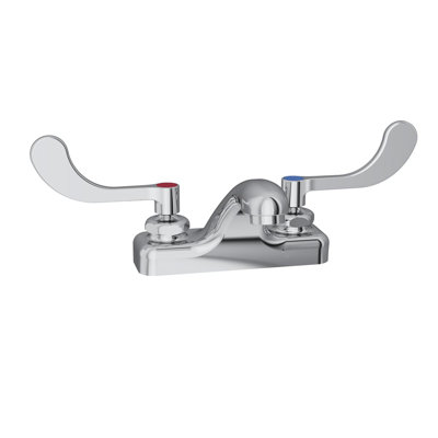 Ensemble de robinet central 4 "avec robinet de pont exposé et bonde escamotable avec poignées de poignet 4"