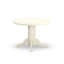 L'ensemble de table de salle à manger 3 pièces contient une table de salle à manger de style Mid-Century et 2 chaises Parson en tissu de polyester beige rouge avec dossier élégant - finition lin blanc-1813152216