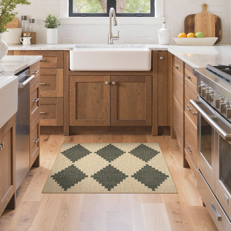 Paillasson lavable à la machine, tapis extérieur antidérapant, Rectangulaire 2 pi x 3 pi