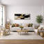 Art abstrait noir et noir, art moderne, impression sur toile encadrée-126054550-126054558