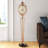 62.2"European luxury-style golden shell floor clock for home use - silent decorative piece - wall clock