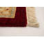 Tapis décoratif en laine noué à la main de conception unique noué à la main New Age Pakh rouge foncé 9 pi x 12 pi 1 po
