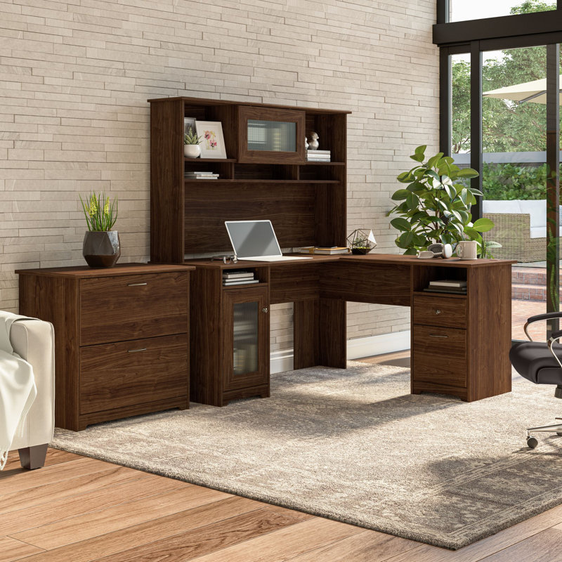 Kaionna L-Shaped, Modern Walnut