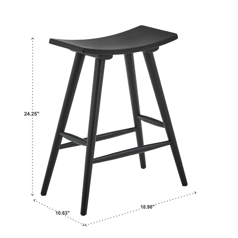 Ashray Counter Stool, Black