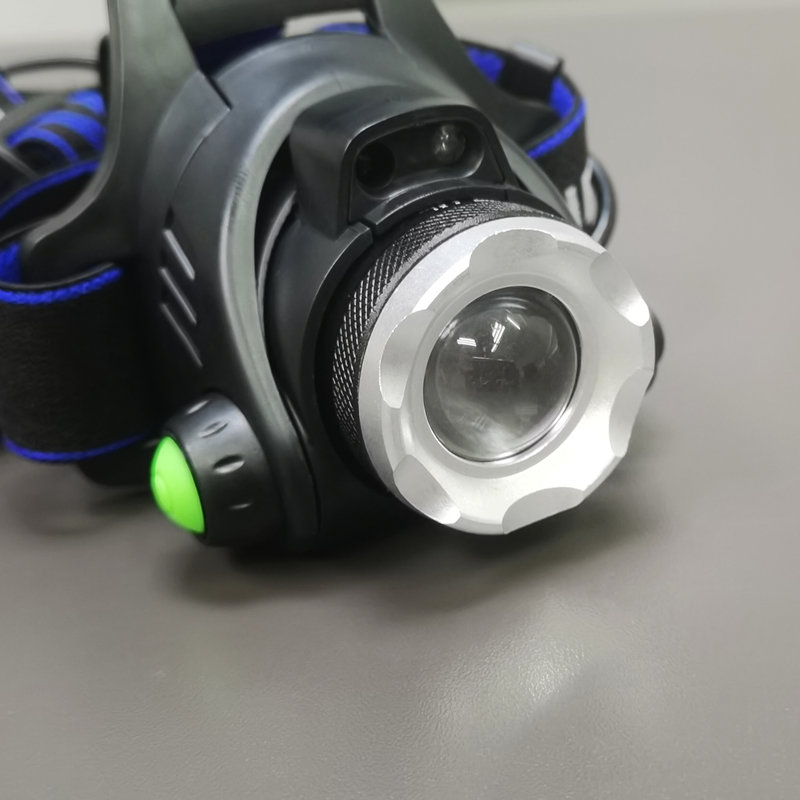 FixtureDisplays® 1000 LM LED Rechargeable Headlamp 3 Lighting Modes Zoomable with Motion Sensor 90°Angle Head Lights for Adult Outdoor Camping, Fishing, Running, Cycling, Emergency 16036
