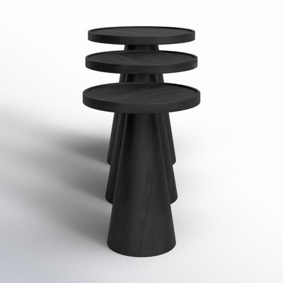 Jean Solid Wood Nesting End Table