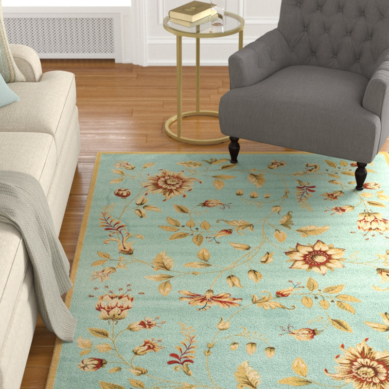 Carolane Performance Floral Rug, Rectangle 8'9" x 12'