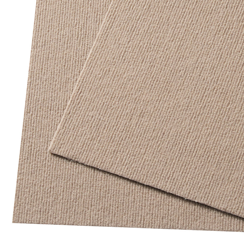 Carrelage à carreaux pelez et collez, dalle de tapis auto-adhésive carrée 18 po x 18 po, Brun