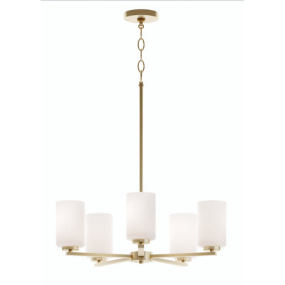 Leo 5-Light Med Base Chandelier