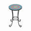 Table d'appoint de patio avec tablette