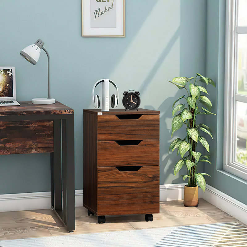 15.75'' Wide 3 -Drawer Mobile File Cabinet