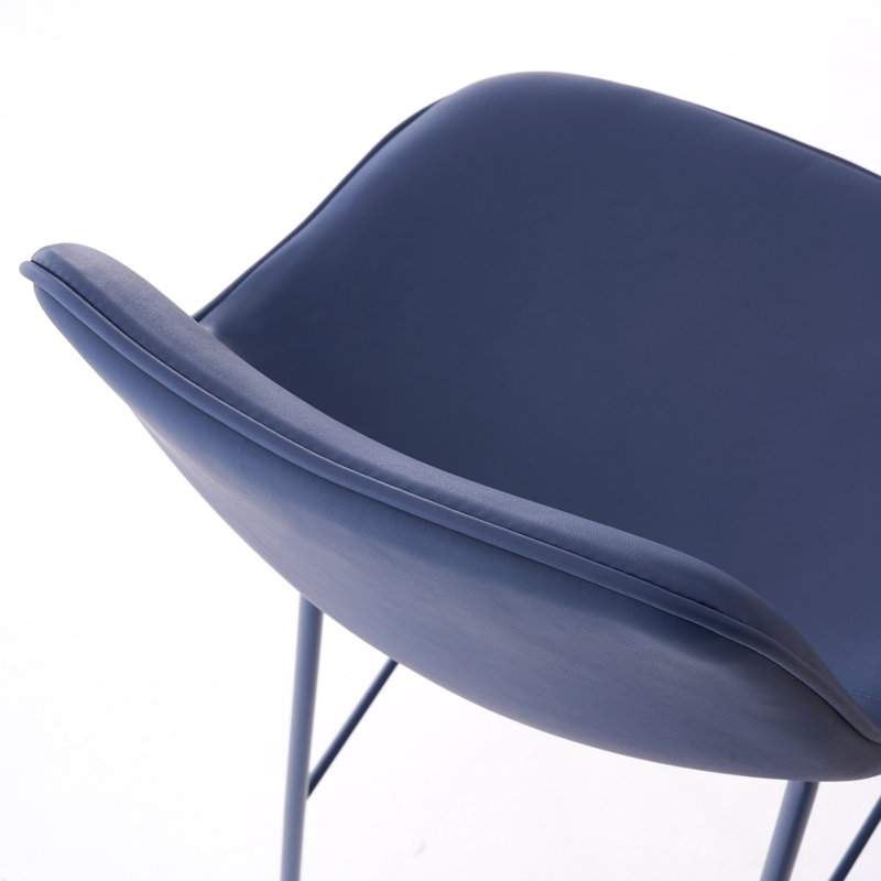 Hauteur de comptoir moderne Kavi avec coussin rembourré et pieds en métal, Tabouret de bar (siège d'une hauteur de 30 po)