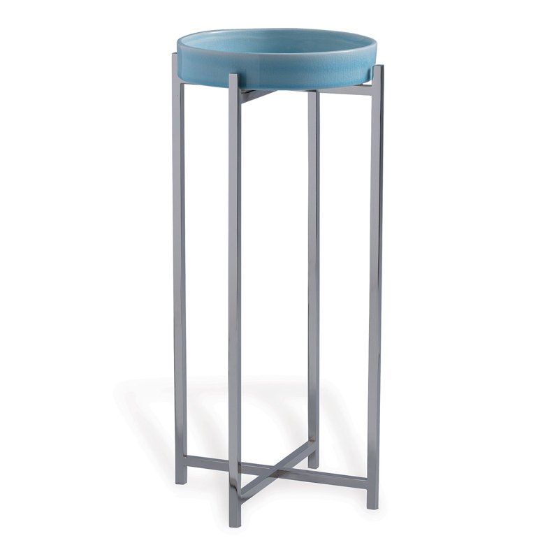 Jody Tray Top End Table, Sky Blue