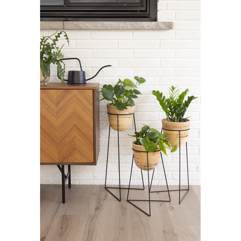 Ensemble de cache-pots en plastique 3 pièces Aira