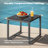 Penland 3-Piece Outdoor Wicker Set: 2-Person Seating, Sunbrella Cushions & Table-1633658584
