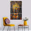 Bouddha, Bouddha rustique sur toile, 3 pièces-93026008