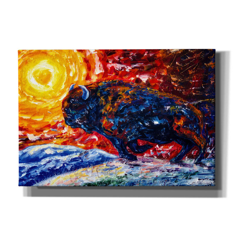 «Wild The Storm» par Lena Owens, H 18 po x l 26 po x P 0,75 po
