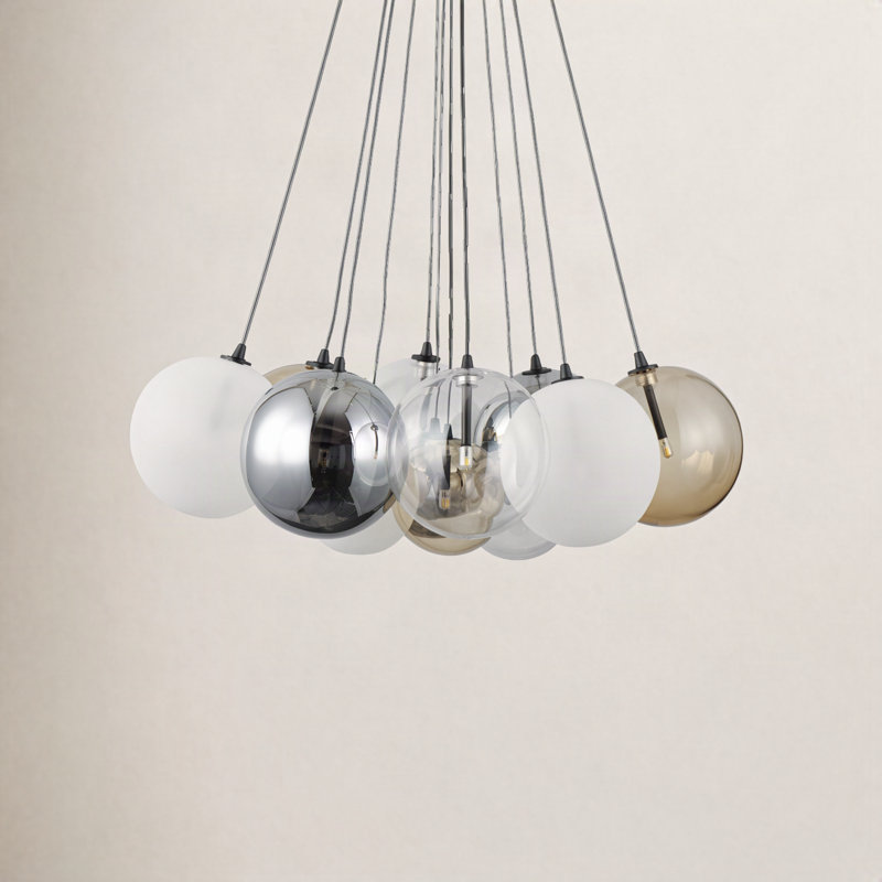 Celica 12 - Light Sphere Pendant, Black