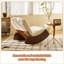 Chaise berçante Glider, structure en bois massif | Tissu velours côtelé rétro | Conception ergonomique