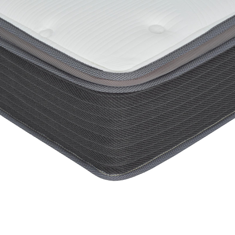 Matelas à ressorts ensachés et mousse viscoélastique imprégnée de gel, Grand lit