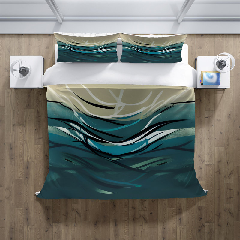 Abstract Duvet Cover, King Duvet Cover + 2 King Shams