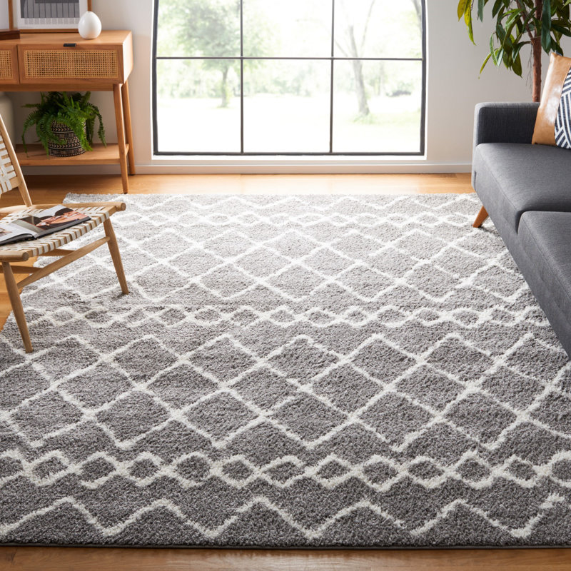 Glennon Shag Performance Geometric Rug, Rectangle 4' x 6'
