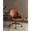 Chaise de bureau Hamilton en cuir fleur-1624627882