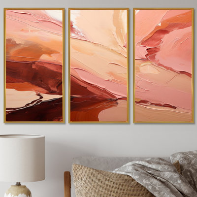Cacao Landscape Immersion - ensemble d'art mural abstrait