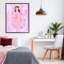 Giclée encadrée «Good Vibes Glam Bath», design par Ziwei Li-786038306-786038307