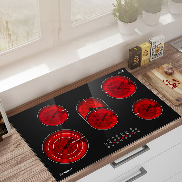 VEVOR 30.3 in. Electric Stove Top with 5-Burners Electric Cooktop