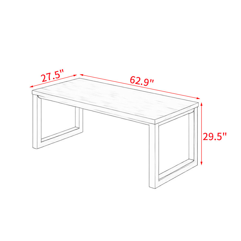 Balmes, 29.5"H x 62.9"L x 27.5"W