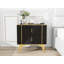 Two Pack 2 Drawer Rhombus Card Gold Bar Blister Nightstand