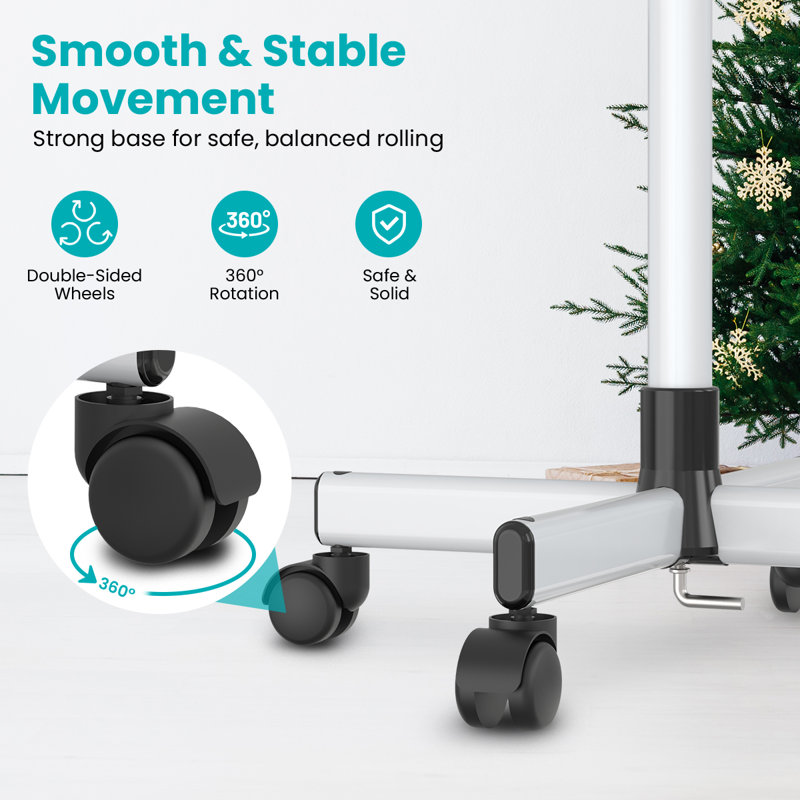Chariot utilitaire à roulettes H 42 po x l 18 po, Blanc