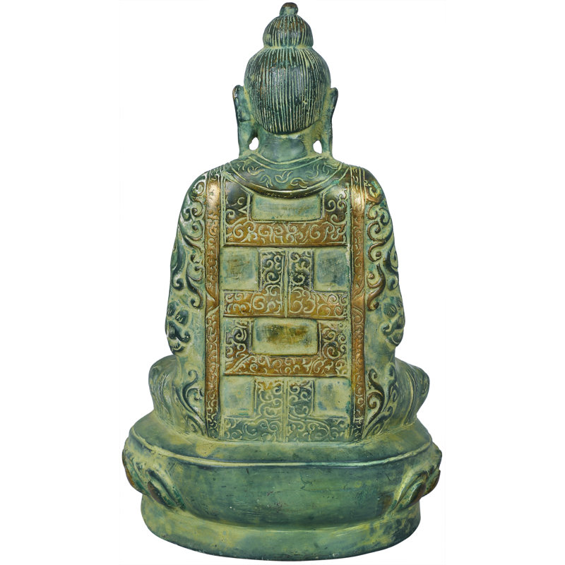 Sculpture Bouddha tibétain Bouddha en Dhyana Mudra (méditation)