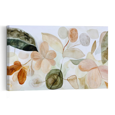 Ethereal Flora Dance Abstract Delicate Organic Nature Flower Wall Art Print