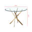 Table de salle à manger ronde contemporaine