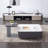 Square rock panel coffee table living room-110962302
