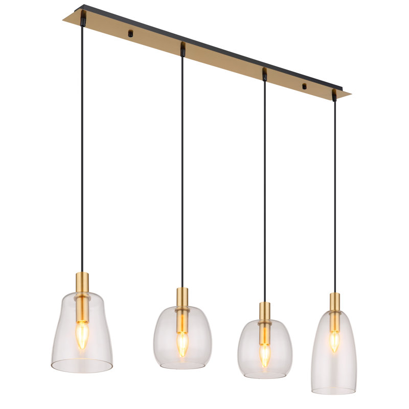 Hailley 4-Light Linear Pendant Lamp Set