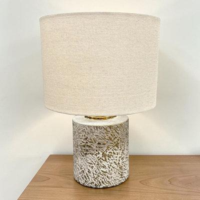 Blue And Gold Ceramic Table Lamp