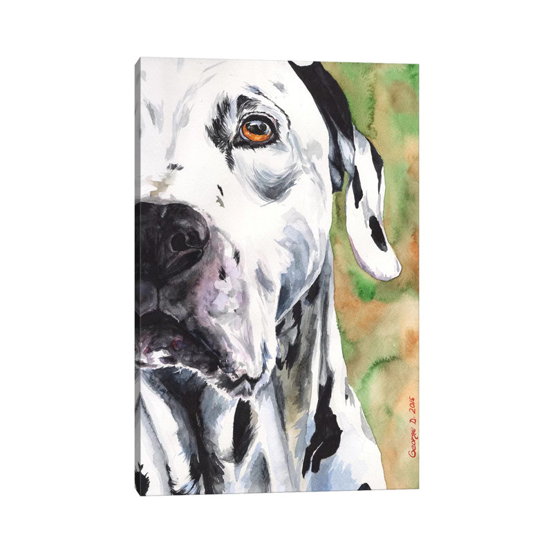 Dalmatian by George Dyachenko - Wrapped Canvas Print, 20.32 cm H x 30.48 cm W