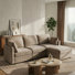 Sarang 4-Piece Modular Cloud Couch Reversible Sectional with Ottoman
