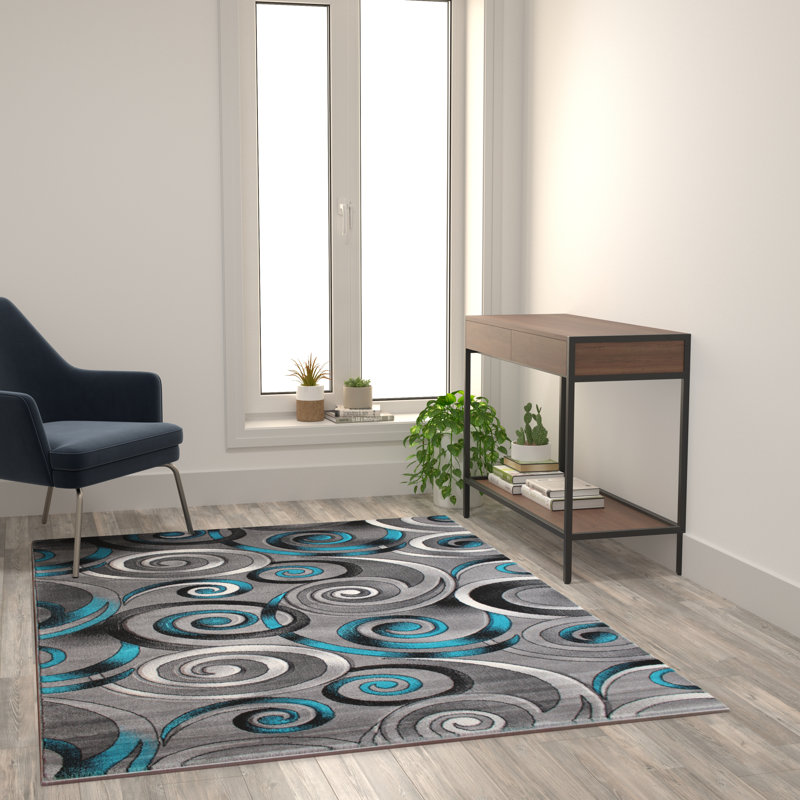 Tapis intérieur en oléfine Masie, Rectangle 5 pi x 7 pi